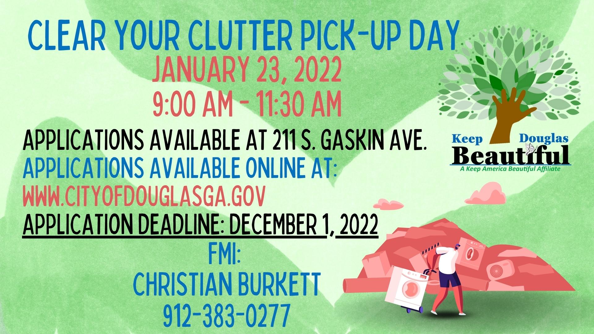 KDB-Clear Your Clutter Pick-Up Day