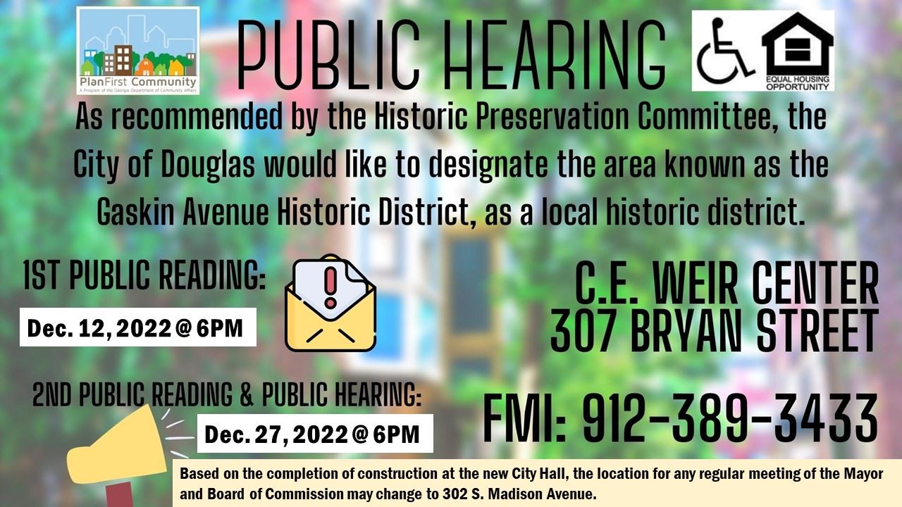 Public Hearing - Historic District 12-27-2022
