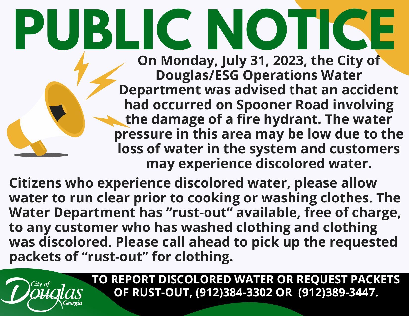 Image of graphic of Public Notice - Water Discolored (4)