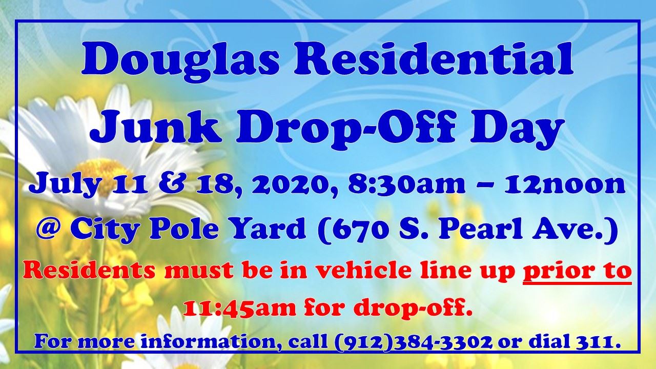 Residential Junk Drop off July Graphic