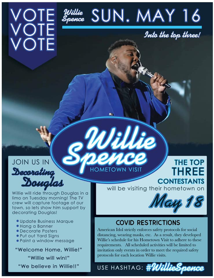 Flyer for American Idol - Vote Willie
