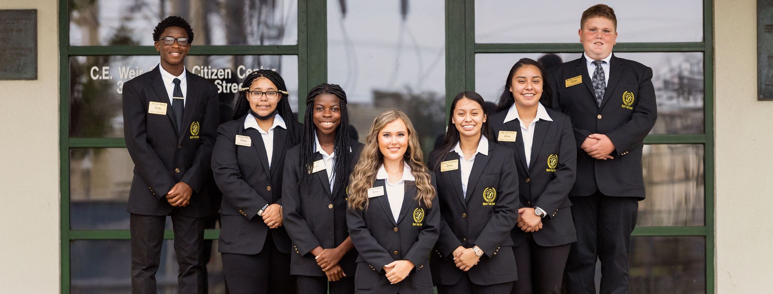 Group photo of 2021-2022 Douglas Mayors Youth Council members