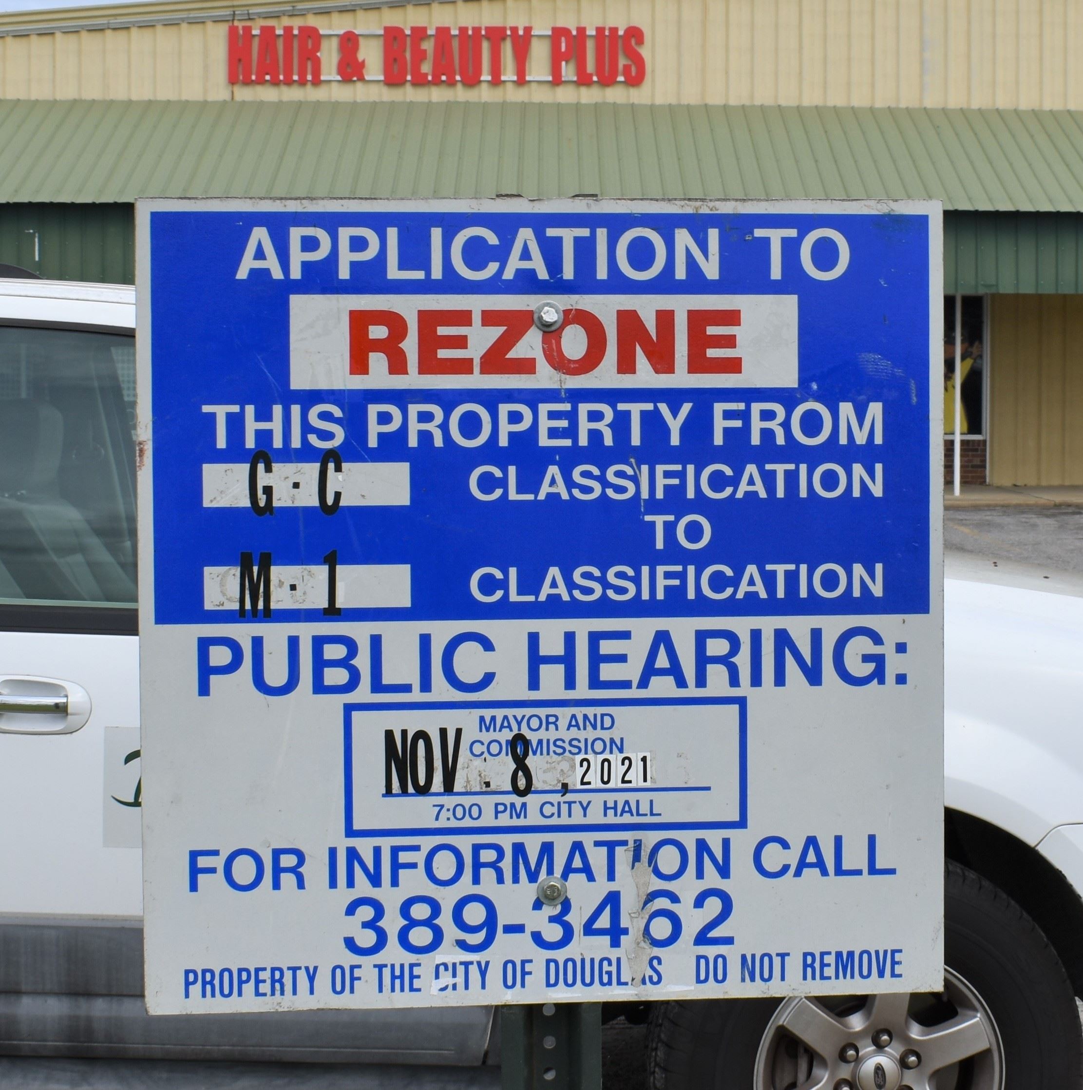 Image of Rezoning Sign