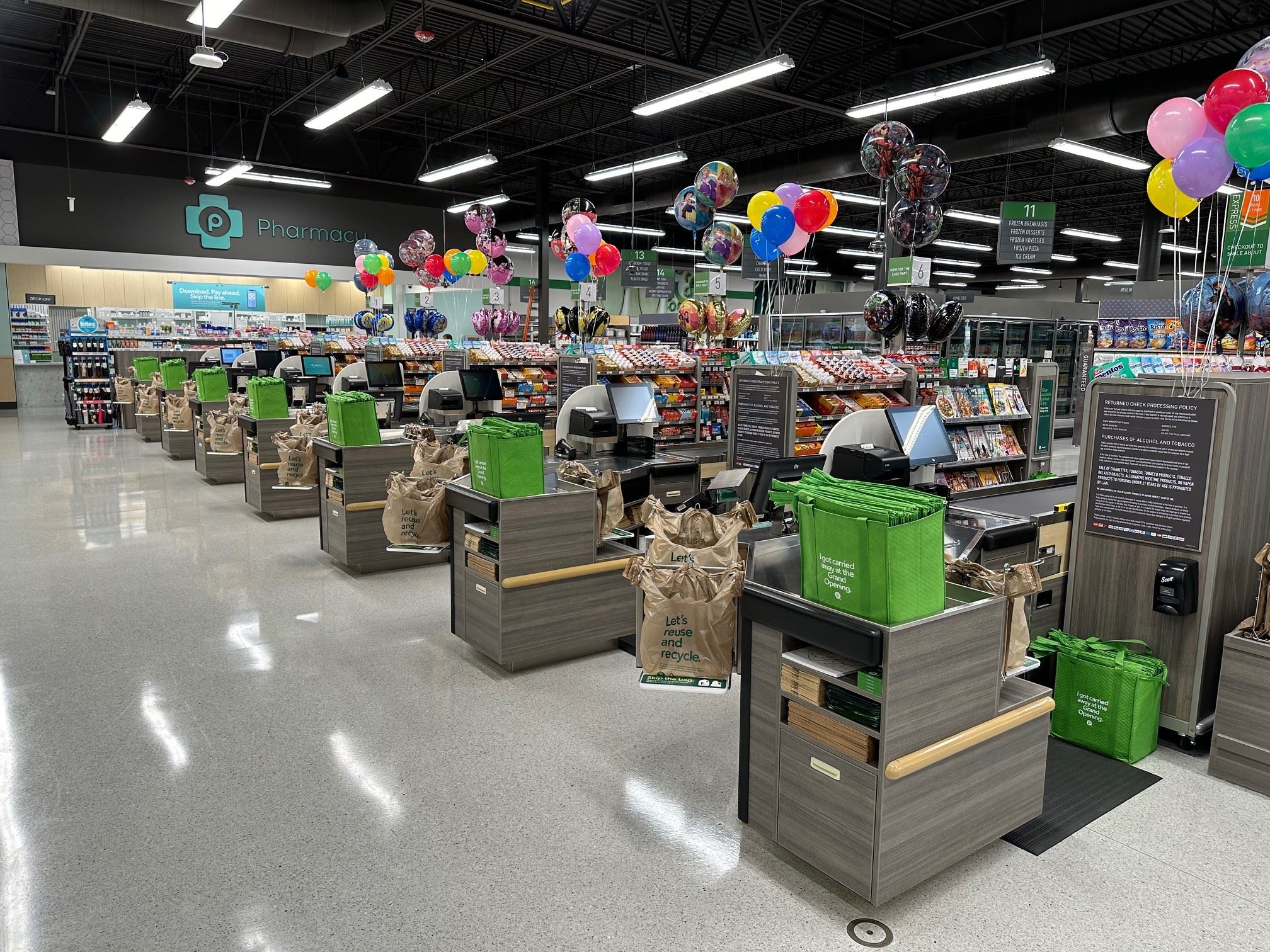 Front checkouts
