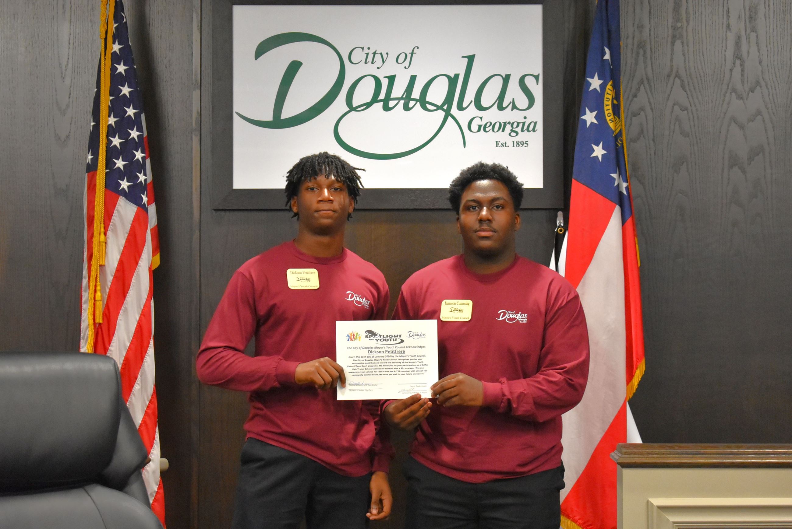 Photo of Jr. Mayor and Jr. Commissioner