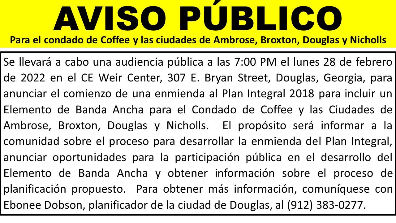 Public Notice - Comp Plan 2-28-2022 SPANISH